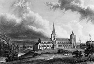 Glasgow Cathedral (engraved by Edward Finden) by William Westall